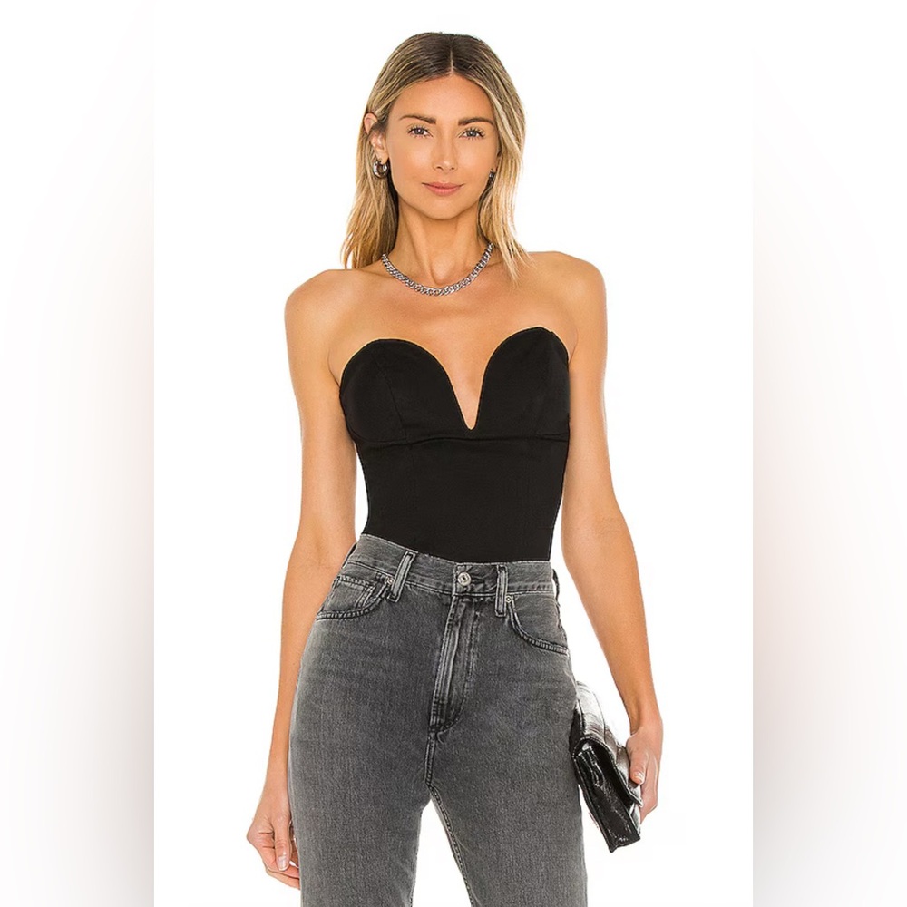 Revolve superdown black bodysuit